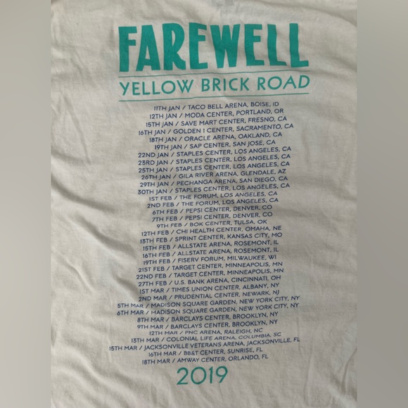 Elton John Yellow brick Road Tour t-shirt - Picture 4 of 11